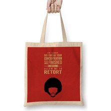 Dekado Pulp Fiction Jules Quote Movie Silhouette Bez Çanta Uzun Saplı