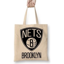 Dekado Basketbol Takımı Brooklyn Nets Bez Çanta Uzun Saplı