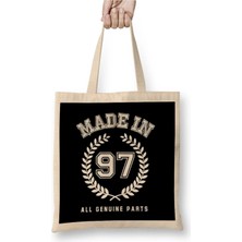 Dekado 1997 Made In 97 All Genuine Parts Bez Çanta Uzun Saplı