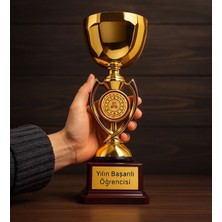 Bk Gift Kişiye Özel Ödül Kupası - 28 Cm, Şampiyon Ödül Kupası, Başarı Kupası, Turnuva Kupası, Okul Kupası