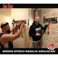 Serend Basketbol Madalya Askılığı, Madalya Askısı, Duvara Monte Madalya Tutucu, Ödül Duvar Askılığı