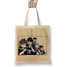 Dekado Haikyuu Karasuno Bez Çanta Uzun Saplı