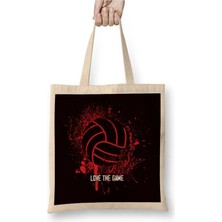 Dekado Love The Volleyball Game Team Coach Beach Volleyball Setter Bez Çanta Uzun Saplı