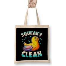 Dekado Cute Squeaky Clean Rubber Duck Bath Time Duckling Bez Çanta Uzun Saplı