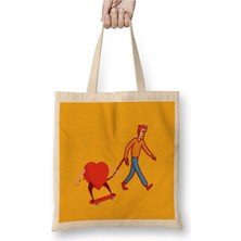 Dekado Funny Heart Bez Çanta Uzun Saplı