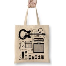 Dekado Gitar Amfi Gitarist Pedal Kedi Bez Çanta Uzun Saplı