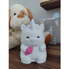 Meta Threed Dekoratif Unicorn Figürlü Gece Lambası / Ortam Işığı / Masa Üstü Dekor / Hediyelik