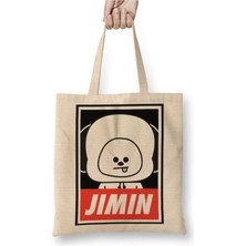 Dekado BT21 Jimin Bts Bez Çanta Uzun Saplı