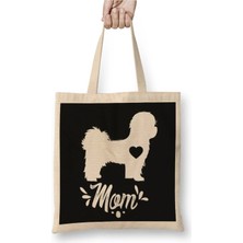 Dekado Shih Tzu Dog Mom Mother's Day Gift Bez Çanta Uzun Saplı