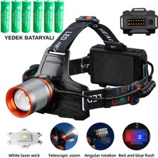 farissu Gold Silver GS-15500 Ultra Güçlü 4000 Lümen Zoomlu Kafa Lambası Yedek Pilli Profesyonel Set
