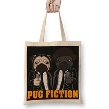 Dekado Pulp Fiction Pug Fiction Bez Çanta Uzun Saplı