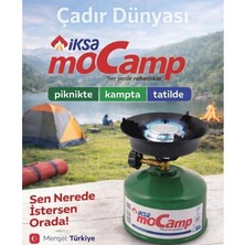 Çadır Dünyası Yerli Üretim Portatif Kamp Ocağı - Çakmak Gazı Dolumlu, Sabit Başlıklı, Ergonomik ve Hafif Piknik Ocağı