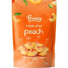 Fruwy 1 Adet Freeze Dried Şeftali Doğal Aromasıyla Hafif ve Çıtır Atıştırmalık