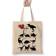 Dekado Eu Amo Dinossauros Bez Çanta Uzun Saplı
