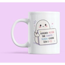 Nino Store Overthinking Temalı Kupa Bardak – Kafasında Milyon Tane Senaryo Yazıp Kendini Üzen O Kişi Kupası