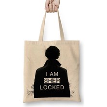Dekado Sherlock I Am Sher Locked Sherlock Holmes Sherlocked Bez Çanta Uzun Saplı