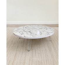 Shoovvel Mindy 90X90 Mdf Katlanabilir Demir Ayaklı Yer Sofrası - Hamur Açma Tahtası - Oyun Masası