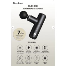 Tsvolt Neoease BLD-308 Masaj Tabancası - Profesyonel Masaj Tabancası Mini Masaj Aleti (Neoease Garantili)