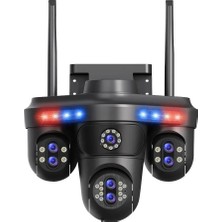 MPIA Mpıa Shıro 16 Mp Full Hd 4 Lensli Sesli Görüşmeli  Wi-Fi Ip Güvenlik Kamerası