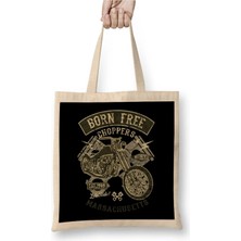 Dekado Born Free Choppers Retro Motorcycle Bez Çanta Uzun Saplı