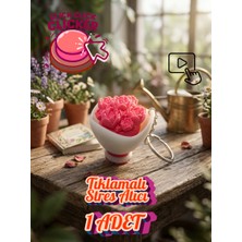 katre flowers Sevgiliye Hediyelik Tıklamalı Çiçek Buketi Stres Atıcı Mekanik Anahtarlık 1 Adet