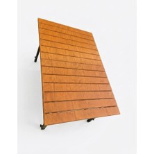 Çadır Dünyası Premium Katlanır Gürgen Kamp Masası (85X130 Cm) - Ayarlanabilir Statik Boyalı Metal Ayaklı, 6 Kişilik Lüks Bahçe ve Piknik Masası (Çantalı)