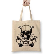Dekado Airsoft Gamer White Bez Çanta Uzun Saplı