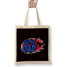 Dekado Super Father Dad Daddy Poppa Papa Husband Stepdad Grandpa Bez Çanta Uzun Saplı