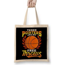 Dekado Funny Three Pointers Are My Free Throws Basketball Bez Çanta Uzun Saplı