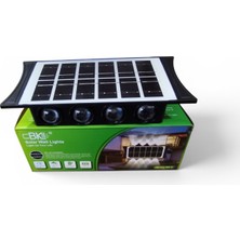 Forestia Solar Villa Bahçe Duvar LED Lambası - 8 Büyük Güçlü LED + 2 (Sarı Beyaz) Modlu Harika Tasarım Panelli LED Işık