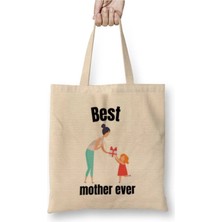 Dekado Mothers Day 2021 Best Cat Mother Ever Bez Çanta Uzun Saplı