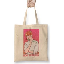 Dekado Boy With Luv Bts Park Jimin 01 Bez Çanta Uzun Saplı