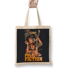 Dekado Pulp Fiction I Said Goddamn Bez Çanta Uzun Saplı