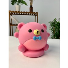 Favora Papyonlu Ayı Kumbara - Pembe