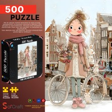 Soi Craft 500 Parça Puzzle Pembe Atkılı Kızın Hikayesi #253