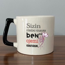 Mor Mürekkep Sizin Estirdiğiniz Rüzgar Ile Siyah Kulplu Prime Laf Sokma Hediyesi Bardak Kupa Fincan Mug