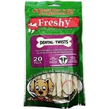 Freshy Dental Twist Köepk Çiğneme Çubuk 13 cm 20 Adet