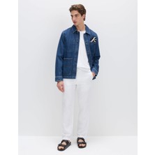 Marks & Spencer Regular Fit Keten Karışımlı Chino