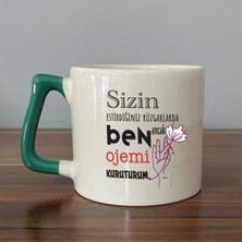 Mor Mürekkep Sizin Estirdiğiniz Rüzgar Ile Yeşil Kulplu Prime Laf Sokma Hediyesi Bardak Kupa Fincan Mug