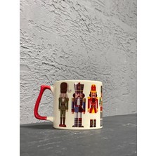 Mor Mürekkep Kurşun Asker Tam Tur Kırmızı Kulplu Prime Yılbaşı Hediyesi Bardak Kupa Fincan Mug