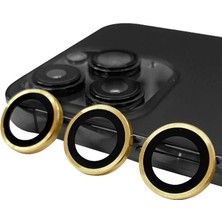 Apple Iphone 13 Pro Max Raze Metal Kamera Lens - Gold