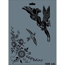 Luord-Store New Seri N-146 Stencil 35X25 cm