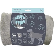 M-Pets Bath Time Köpekler Için Bornoz (L)