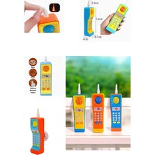 Sesli Işıklı Eğitici Telsiz Telefon 1 Adet 14 cm