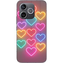 Le Balvo Honor 600 Uyumlu Neon Kalpler Baskılı Silikon Kılıf