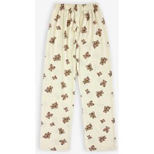 Ziccho Beli Lastikli Desenli Pamuklu Kadın Pijama Altı