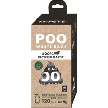M-Pets Poo 100% Recycled Dışkı Poşeti Kokusuz 8X15 Yaprak