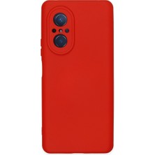 Huawei Nova 9 Se Kılıf Nano Içi Kadife Silikon - Kırmızı