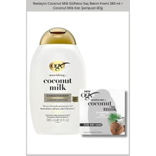 Ogx Besleyici Coconut Milk Sülfatsız Saç Bakım Kremi 385 ml + Coconut Milk Katı Şampuan 80G