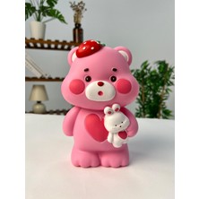 Favora Çilekli Ayıcık Kumbara - Pembe